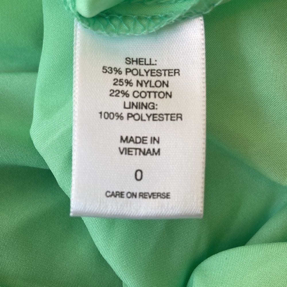 New York & company sleeveless green lace color block sheath dress - Picture 5 of 10
